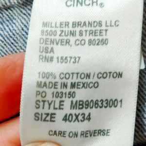 Cinch black label 40x34